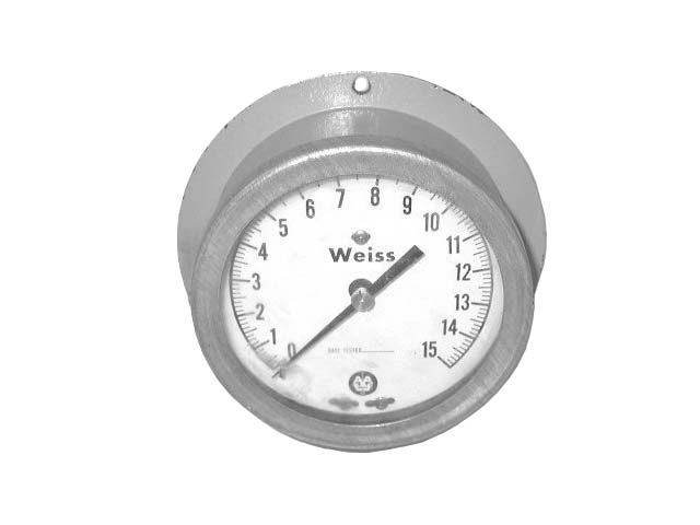 WEISS PRESSURE GUAGE 0- 15 LB PSI