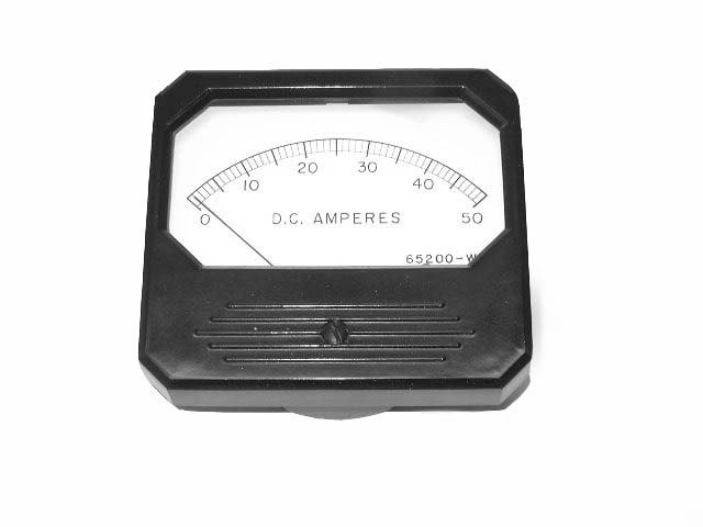 TRIPLETT AMP METER SCALE 0 TO 50 ADC
